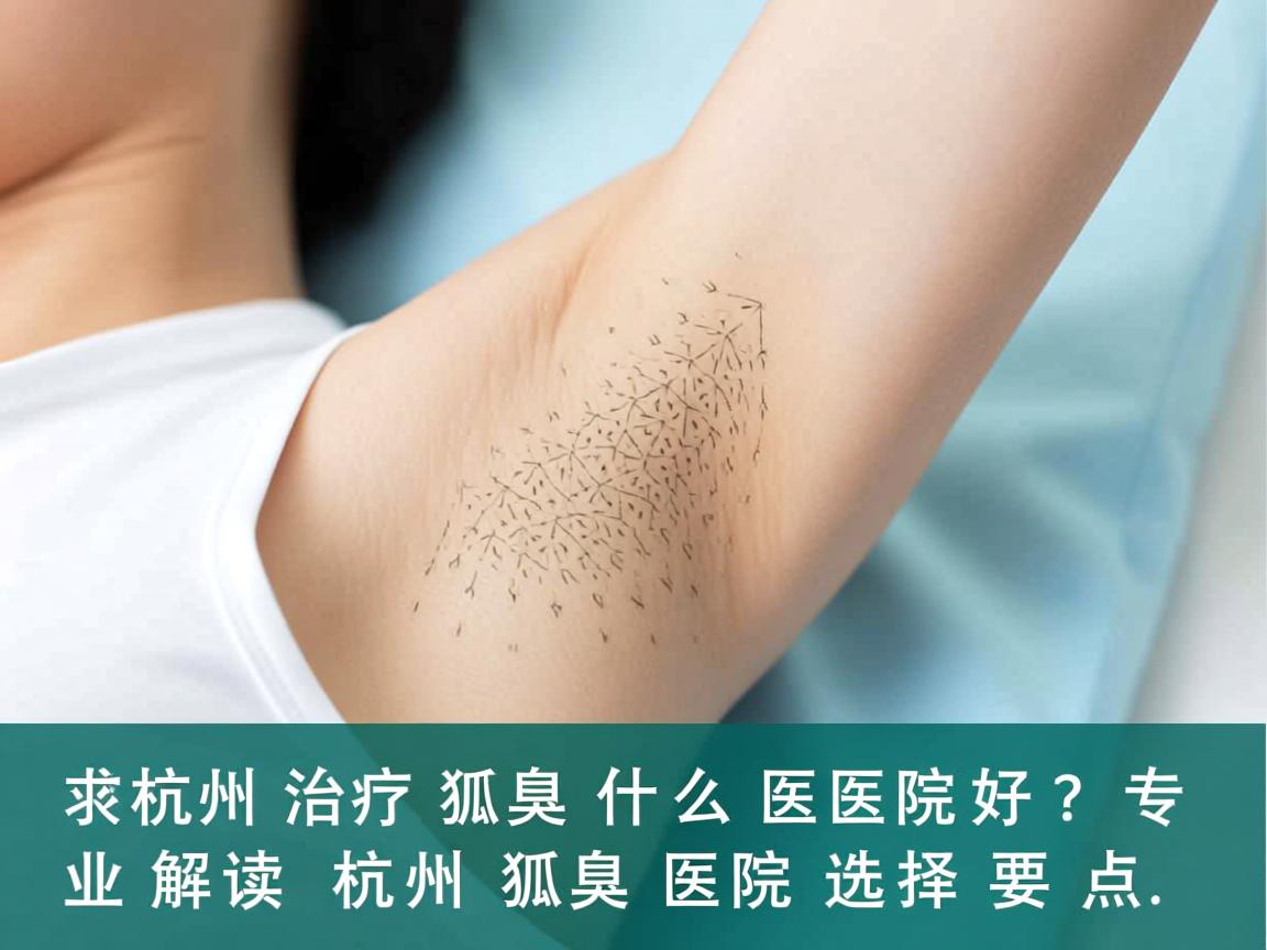 杭州治疗狐臭什么医院好？专业解读杭州狐臭医院选择要点