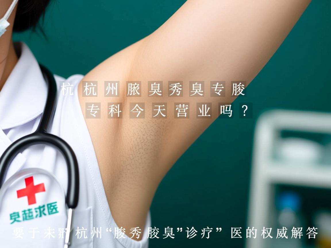 杭州腋秀腋臭专科今天营业吗？关于杭州腋秀腋臭诊疗的权威解答
