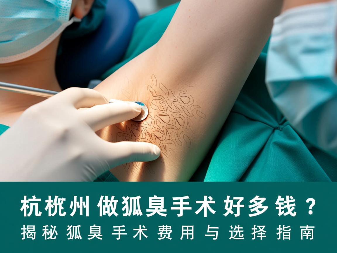杭州做狐臭手术好多钱？揭秘狐臭手术费用与选择指南