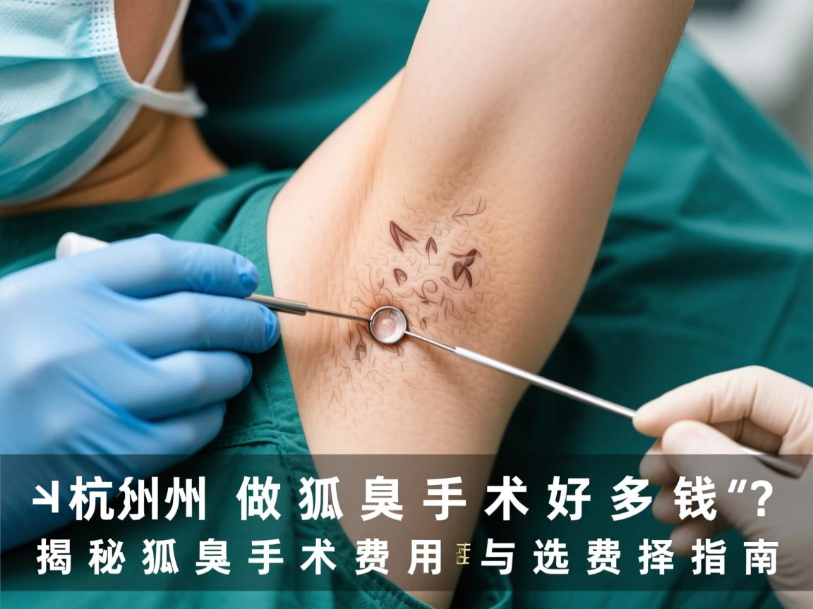 杭州做狐臭手术好多钱？揭秘狐臭手术费用与选择指南