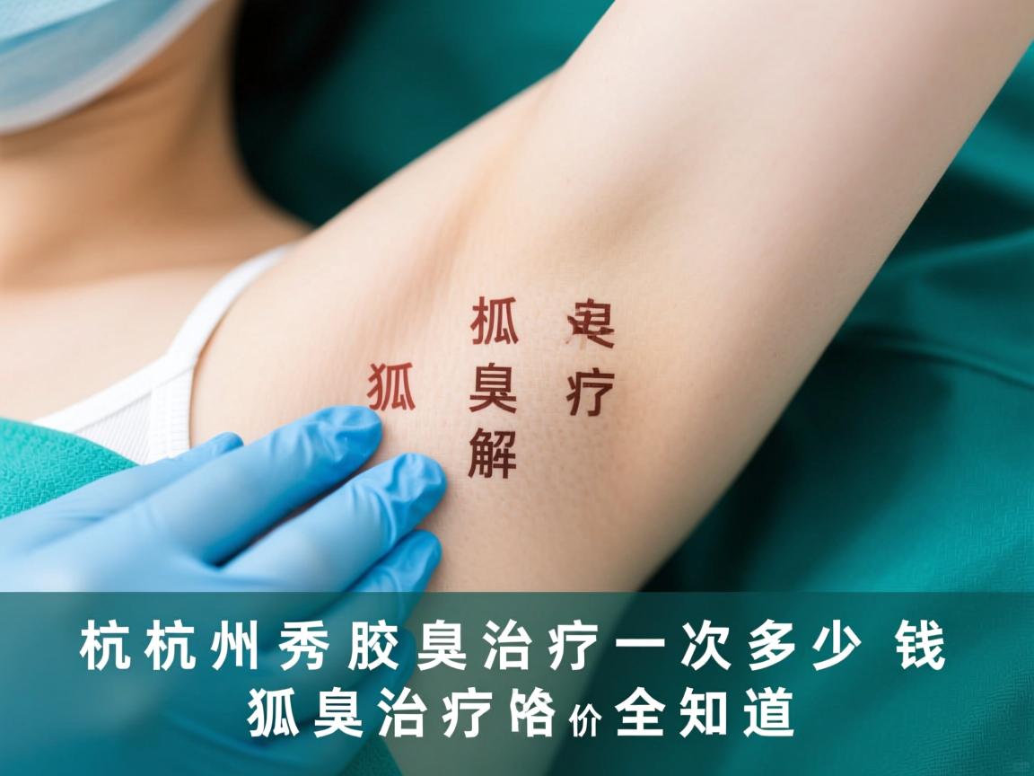 杭州腋秀腋臭专科，深度解析杭州狐臭治疗一次多少钱，狐臭治疗价格全知道