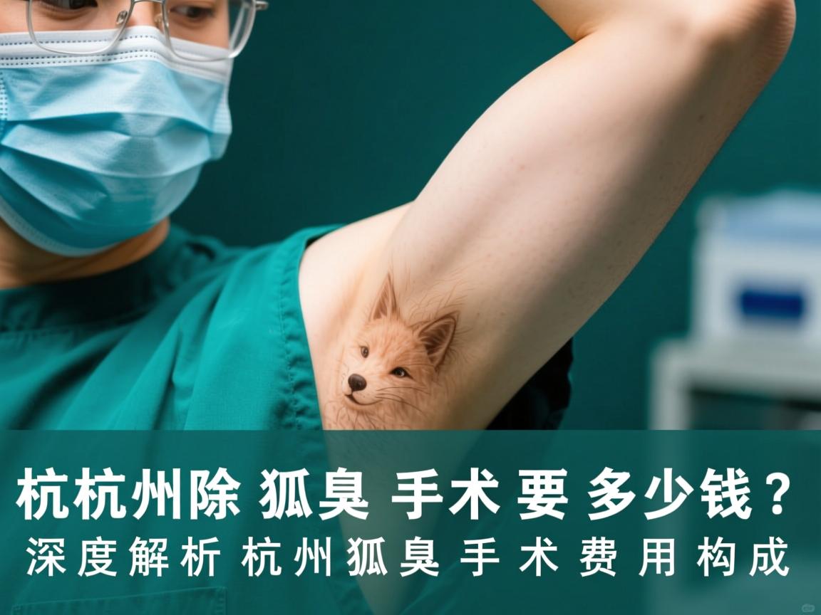 杭州除狐臭手术要多少钱？深度解析杭州除狐臭手术费用构成