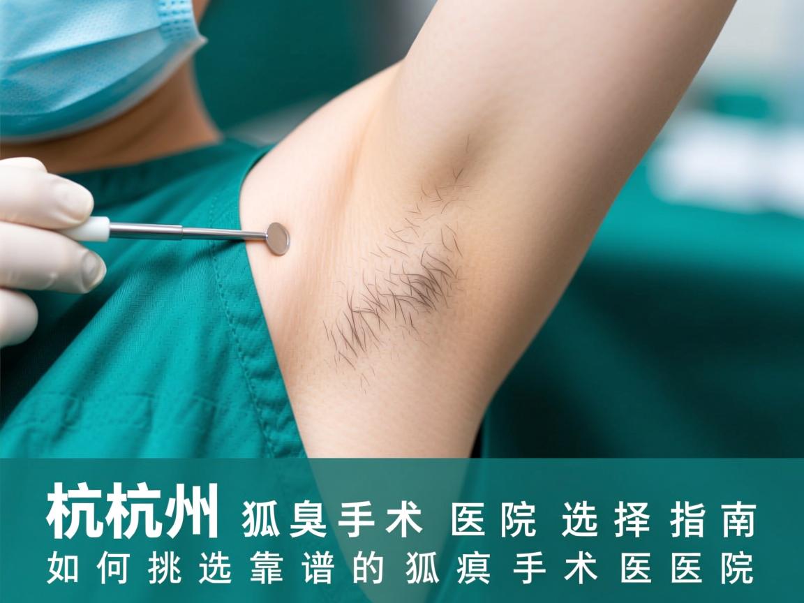杭州狐臭手术医院选择指南，如何挑选靠谱的狐臭手术医院