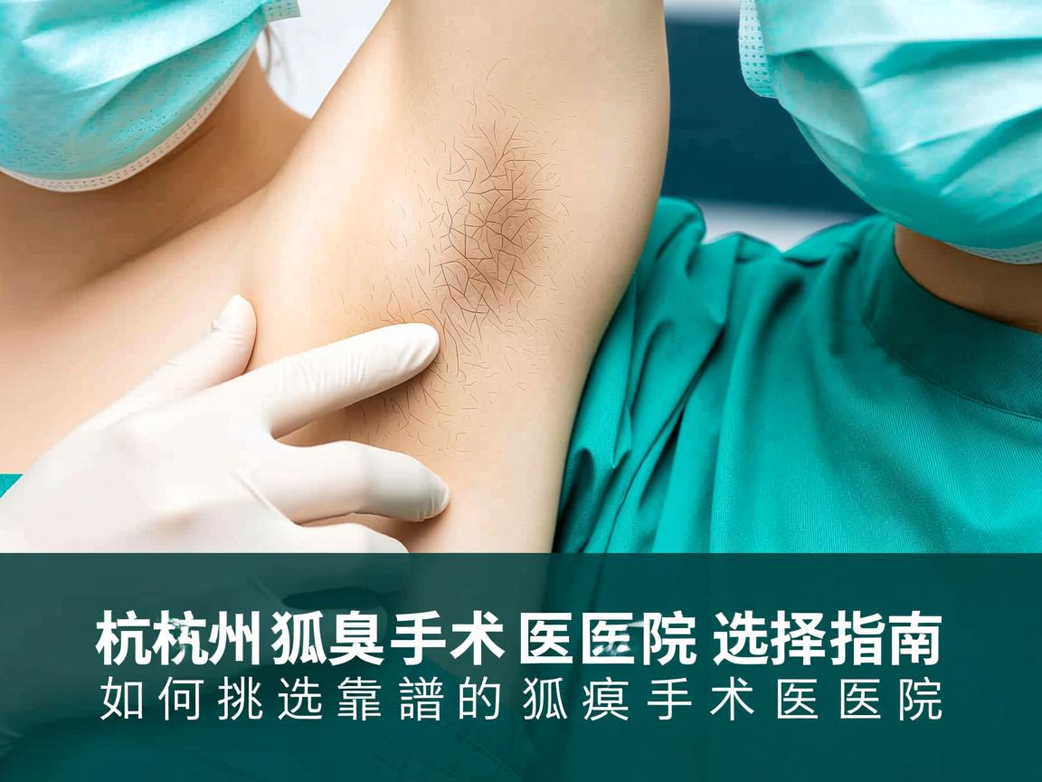 杭州狐臭手术医院选择指南，如何挑选靠谱的狐臭手术医院