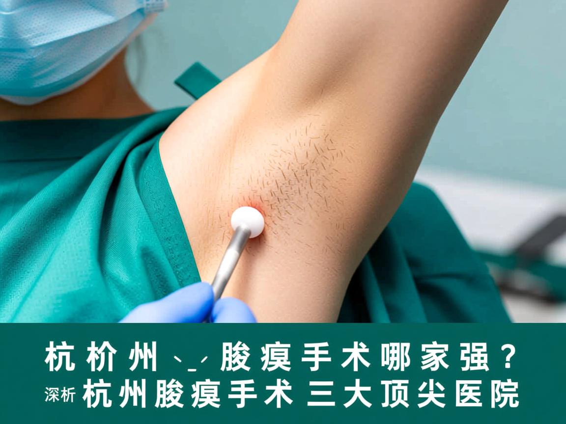 杭州腋臭手术哪家强？深度解析杭州腋臭手术三大顶尖医院
