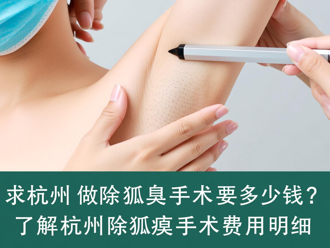 杭州做除狐臭手术要多少钱？了解杭州除狐臭手术费用明细