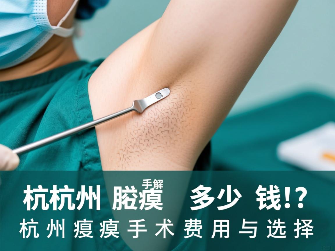 杭州腋臭手术多少钱？详解杭州腋臭手术费用与选择