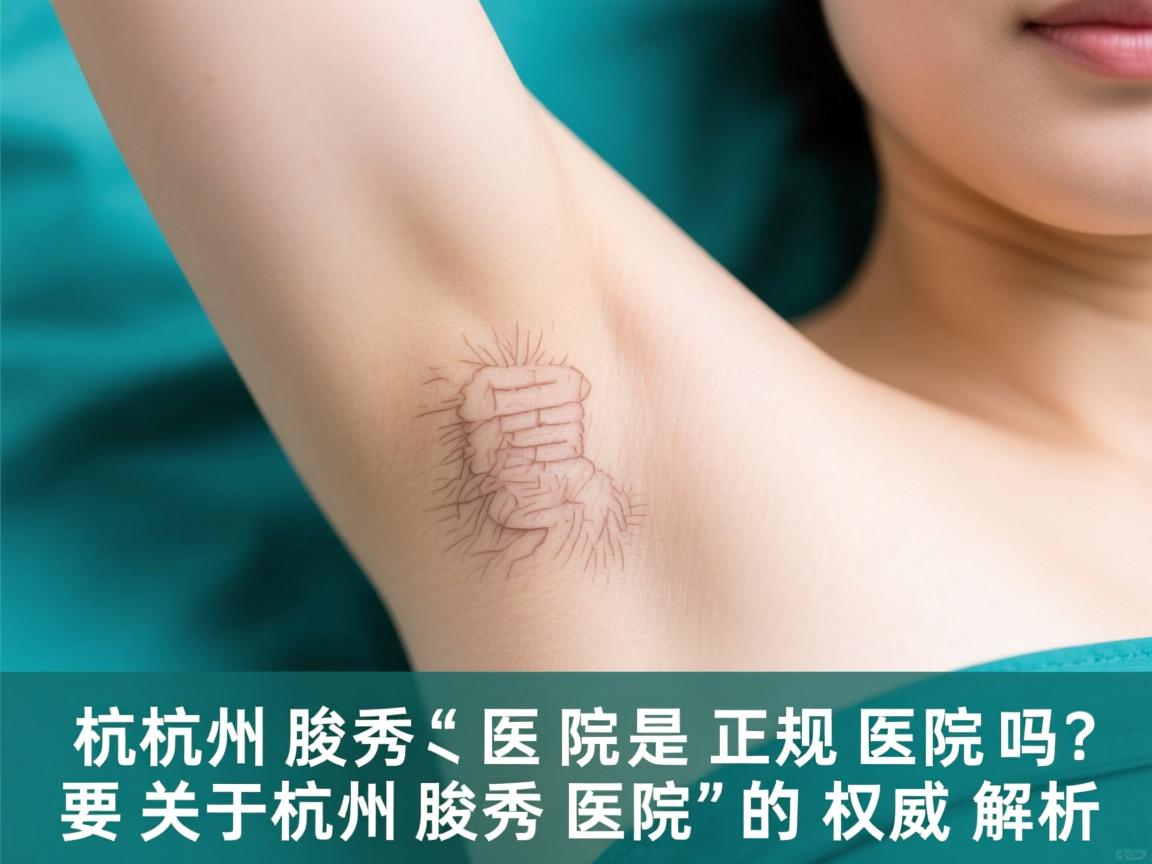 杭州腋秀医院是正规医院吗？关于杭州腋秀医院的权威解析