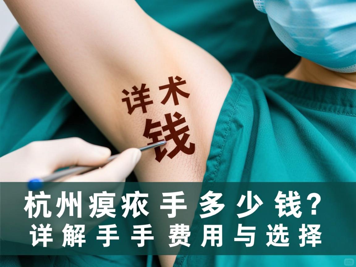杭州腋臭手术多少钱？详解杭州腋臭手术费用与选择