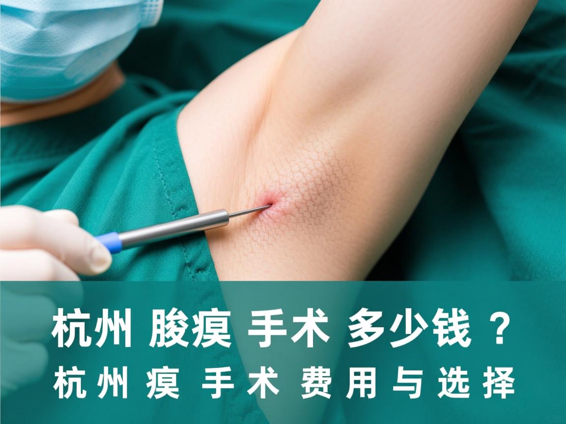 杭州腋臭手术多少钱？详解杭州腋臭手术费用与选择