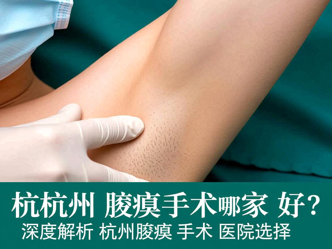 杭州腋臭手术哪家好？深度解析杭州腋臭手术医院选择