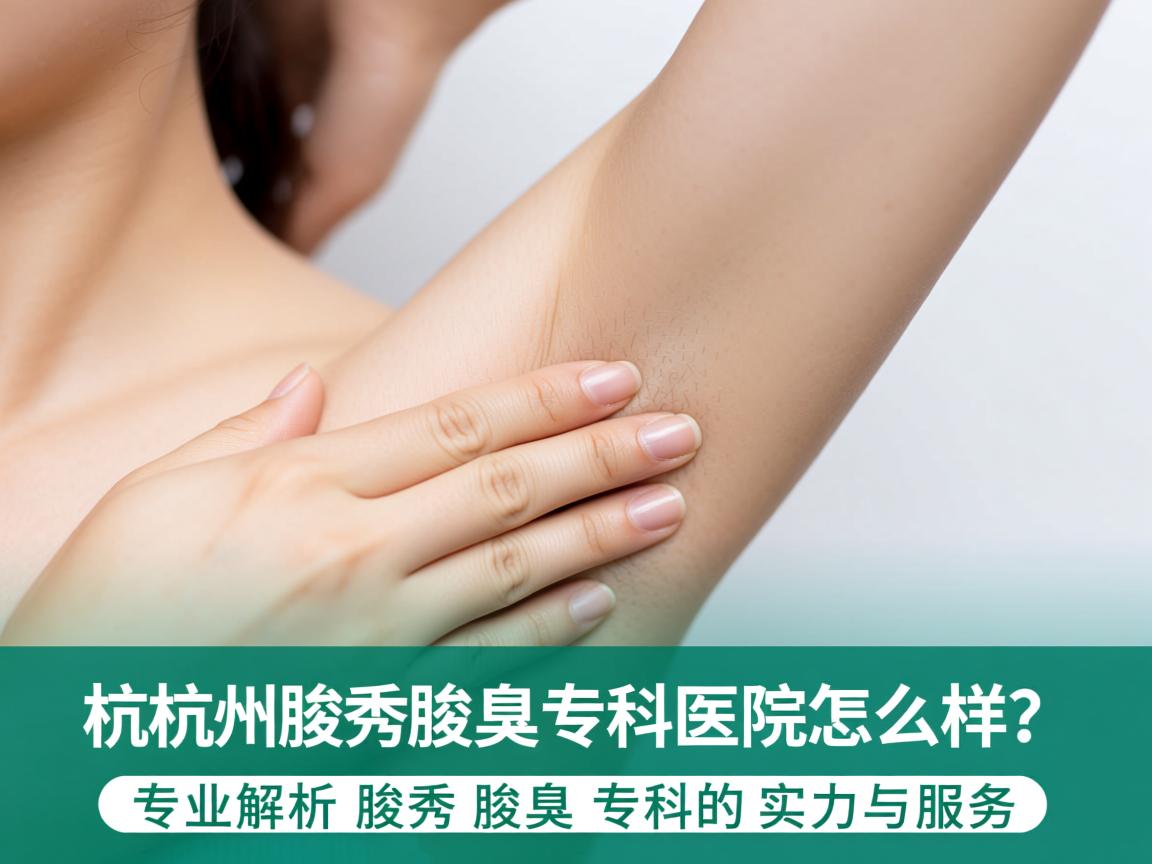 杭州腋秀腋臭专科医院怎么样？专业解析腋秀腋臭专科的实力与服务