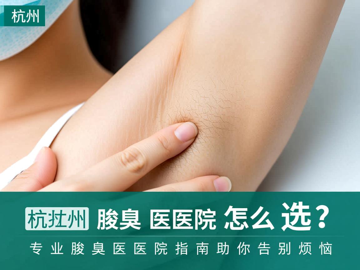杭州腋臭医院怎么选？专业腋臭医院指南助你告别烦恼