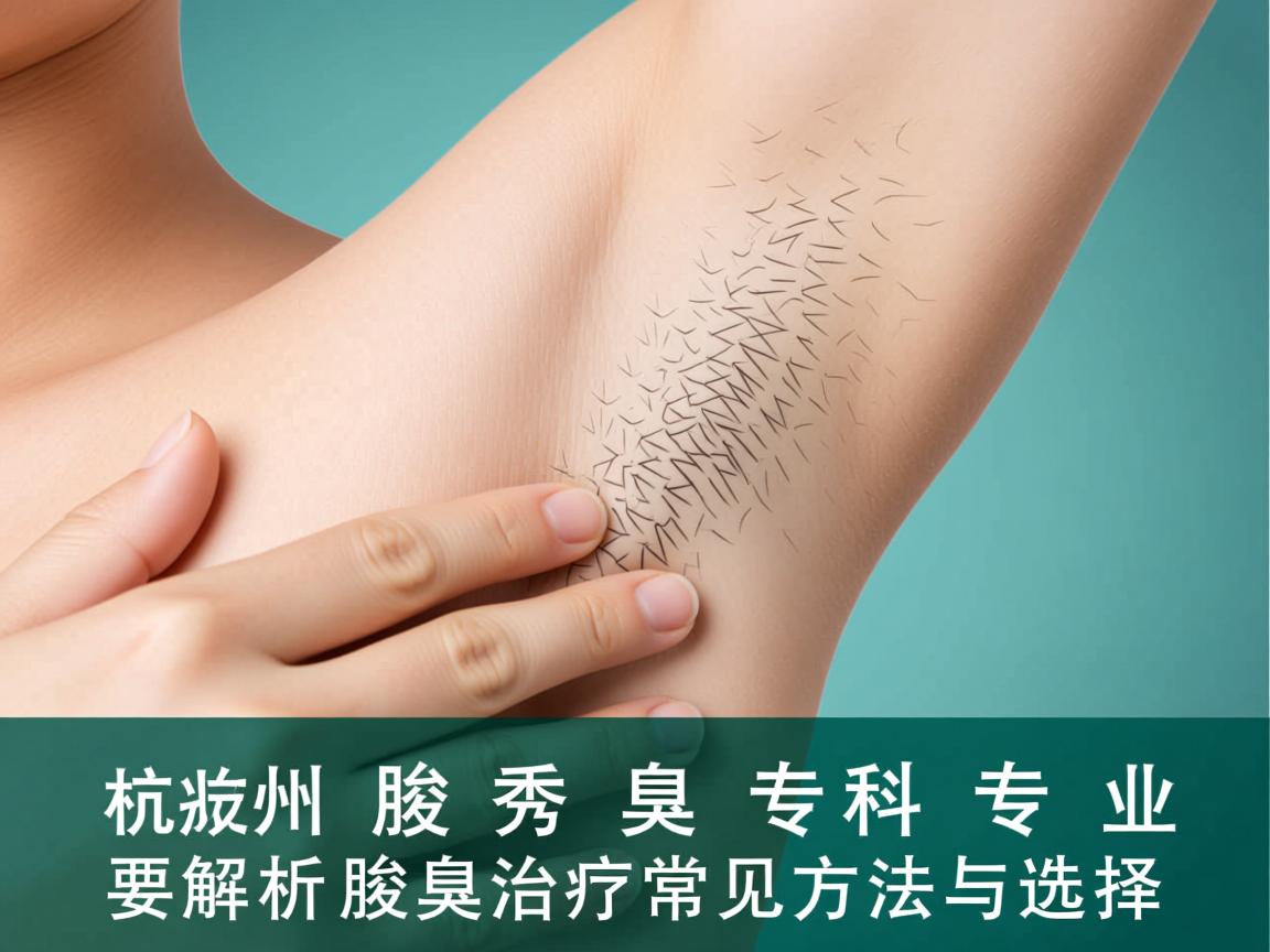 杭州腋秀腋臭专科,专业解析腋臭治疗的常见方法与选择 杭州腋秀腋臭专科,专业解析腋臭治疗的常见方法与选择