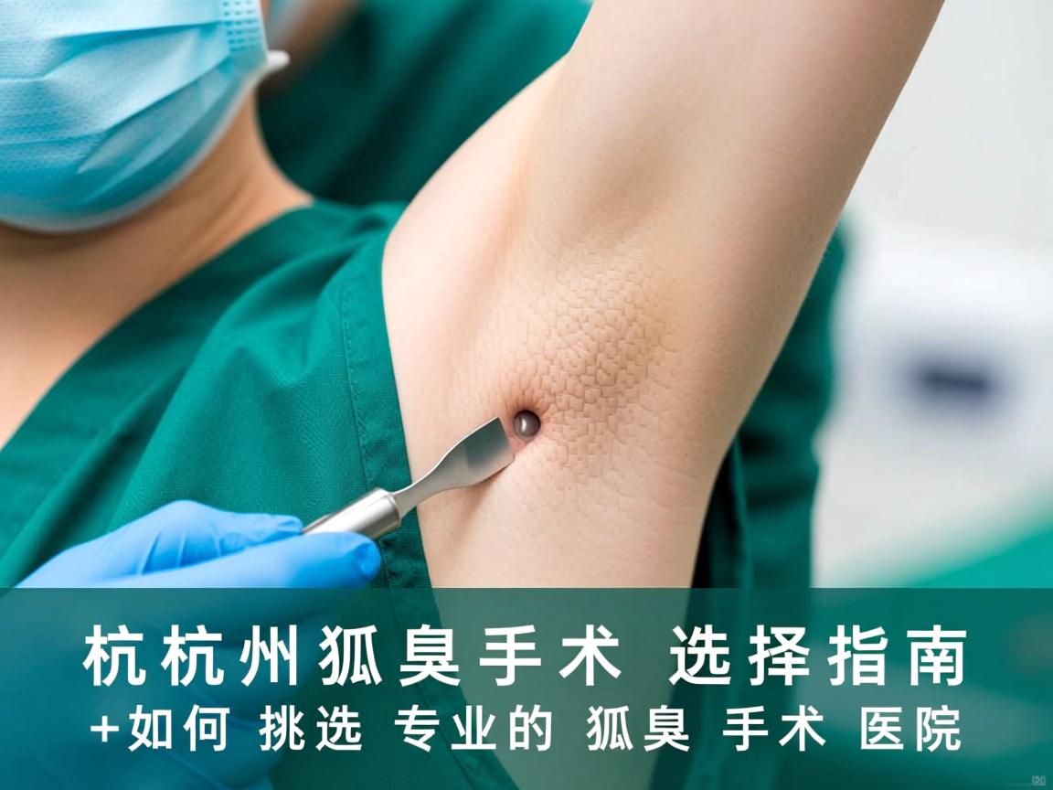 杭州狐臭手术选择指南,如何挑选专业的狐臭手术医院 杭州狐臭手术选择指南,如何挑选专业的狐臭手术医院