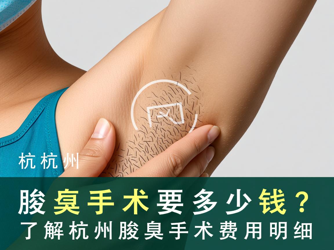杭州腋臭手术要多少钱？了解杭州腋臭手术费用明细