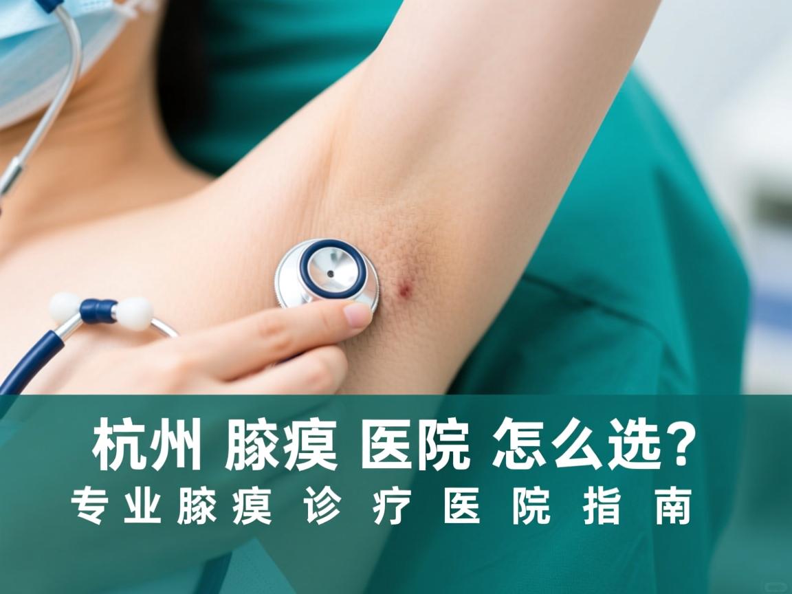 杭州腋臭医院怎么选？专业腋臭诊疗医院指南