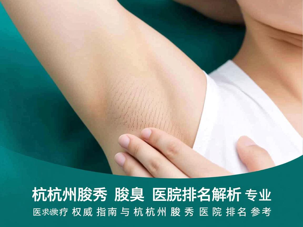 杭州腋秀腋臭医院排名解析，专业腋臭医疗的权威指南与杭州腋秀医院排名参考