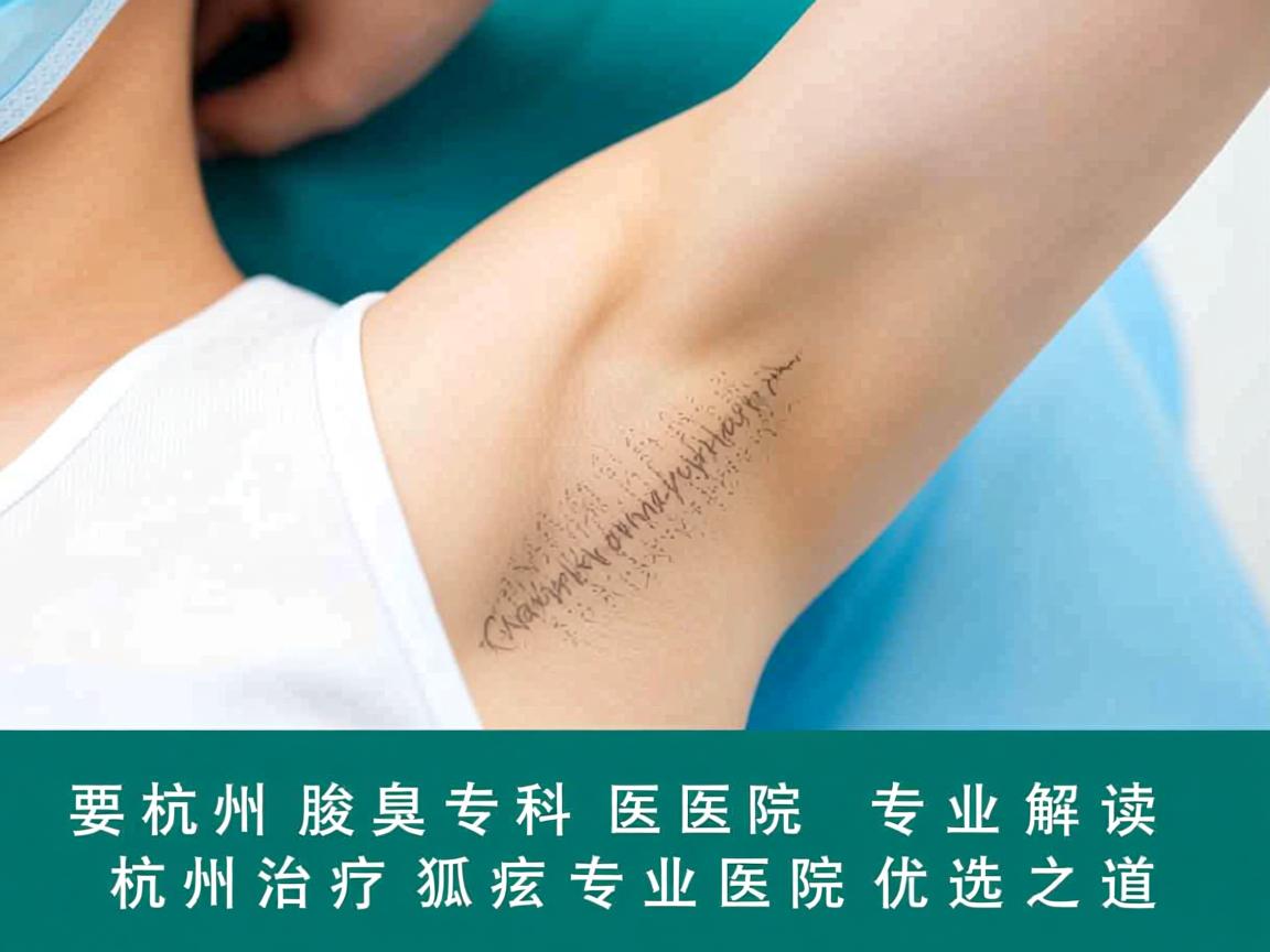 杭州腋臭专科医院，专业解读杭州治疗狐臭专业医院的优选之道