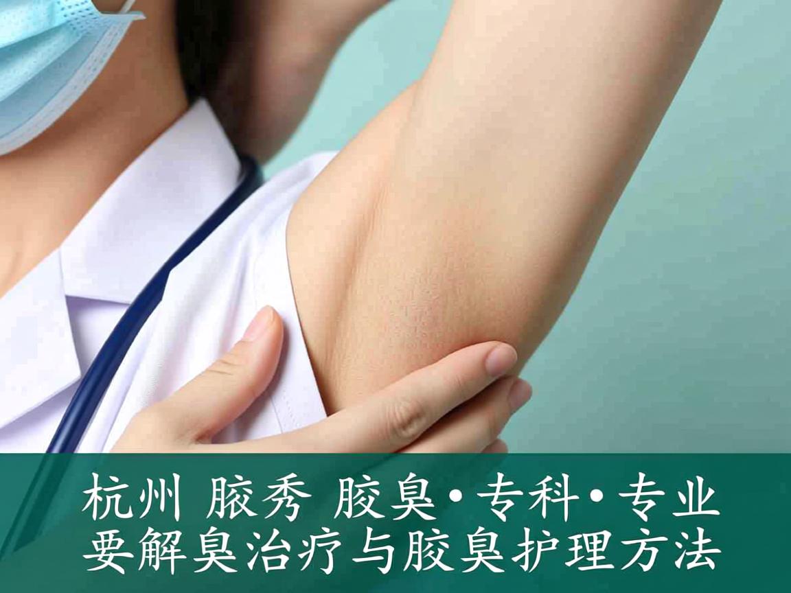 杭州腋秀腋臭专科，专业解析腋臭治疗与腋臭护理方法