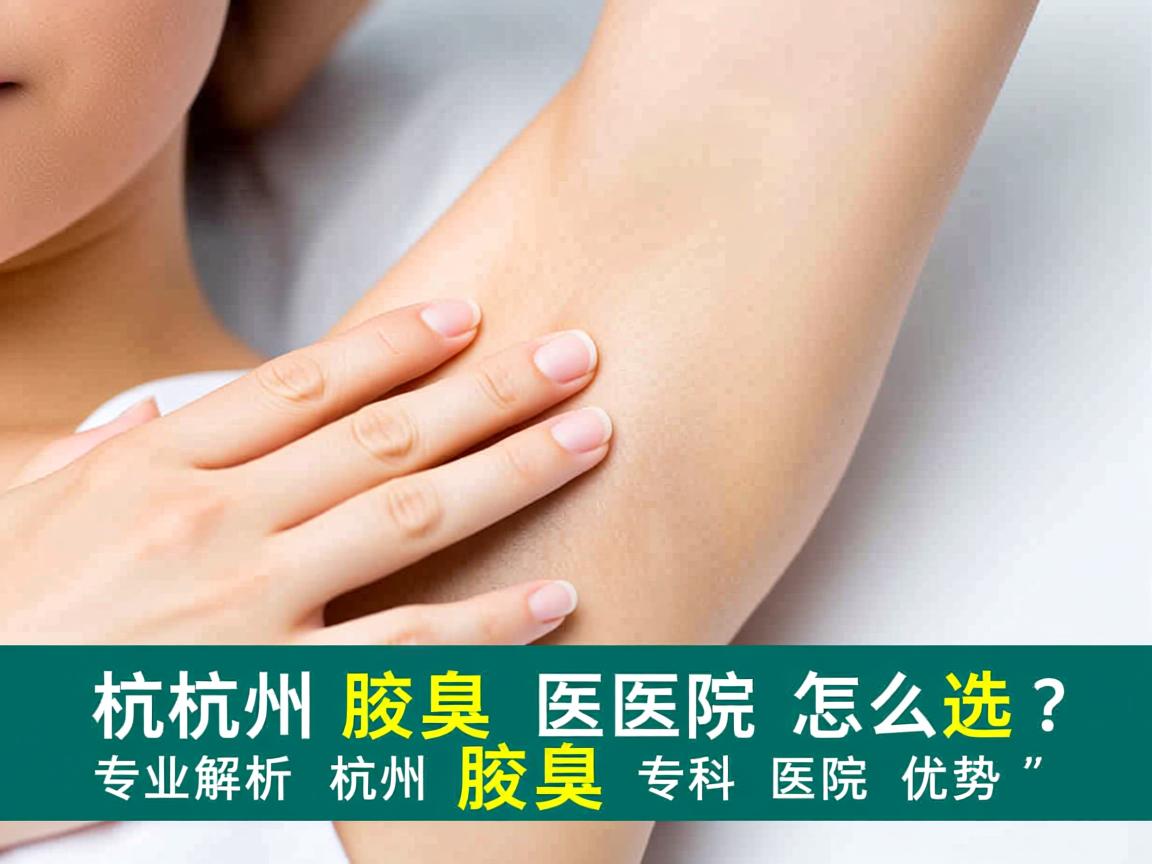 杭州腋臭医院怎么选？专业解析杭州腋臭专科医院优势