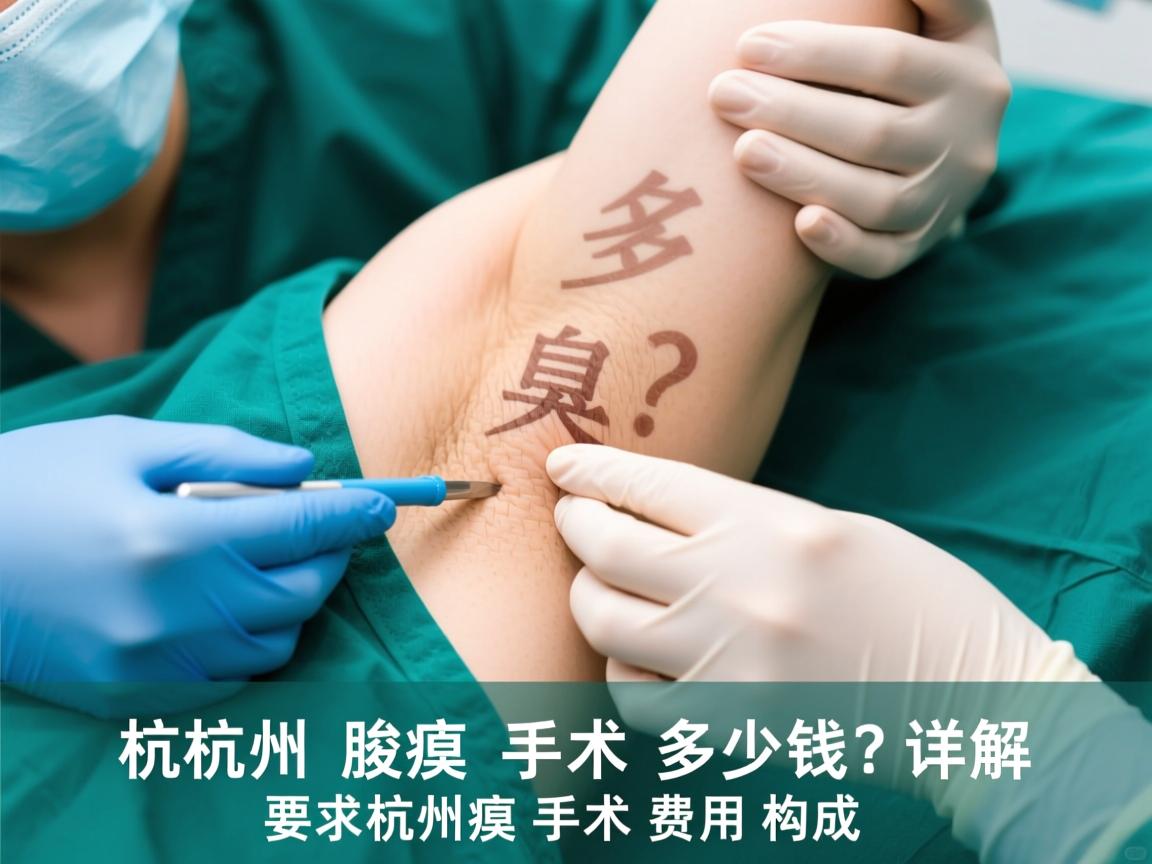 杭州腋臭手术多少钱？详解杭州腋臭手术费用构成