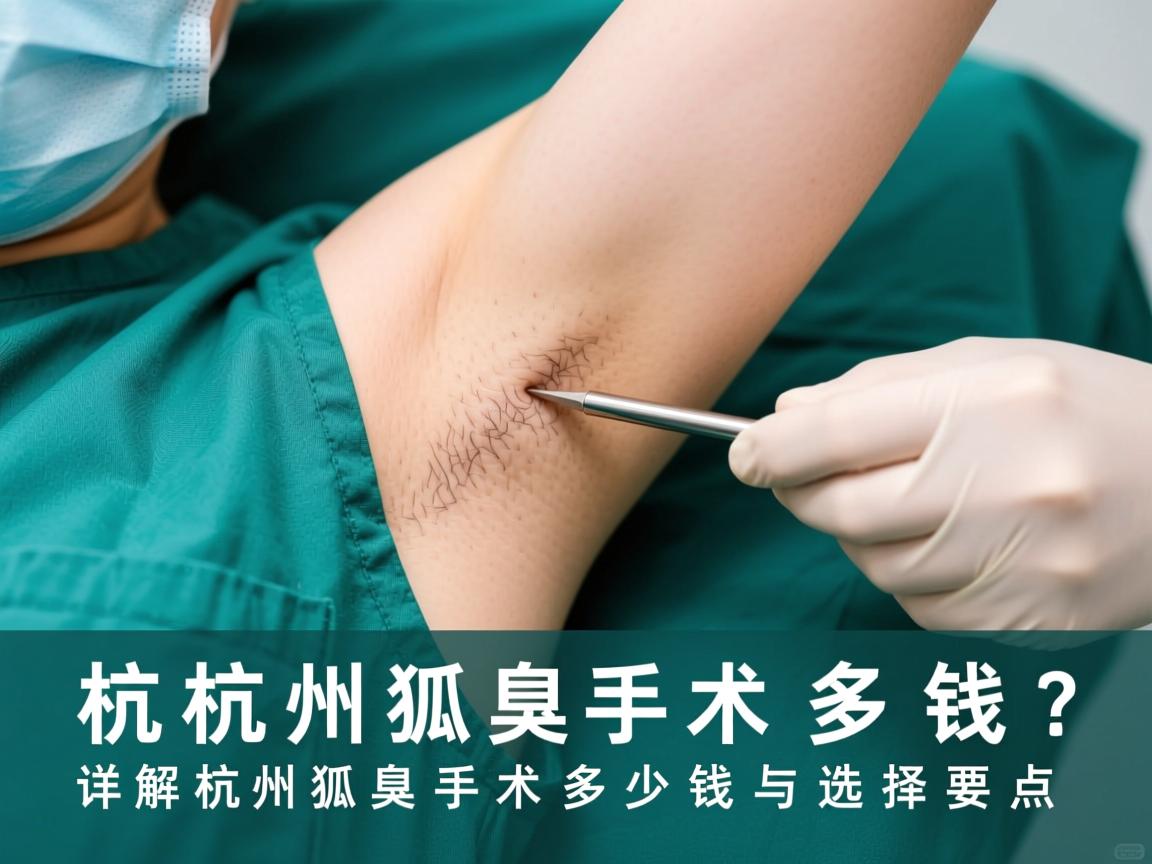 杭州狐臭手术多钱？详解杭州狐臭手术多少钱与选择要点