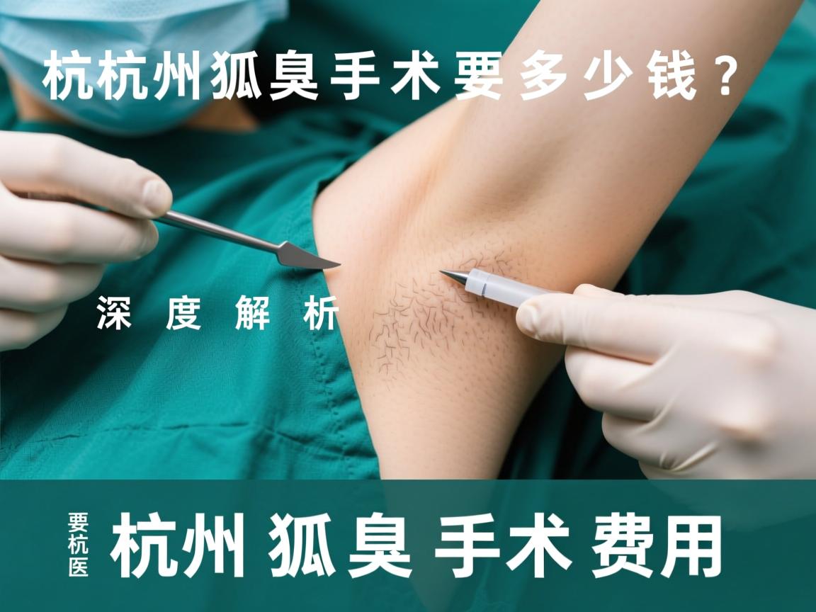 杭州狐臭手术要多少钱？深度解析杭州狐臭手术费用