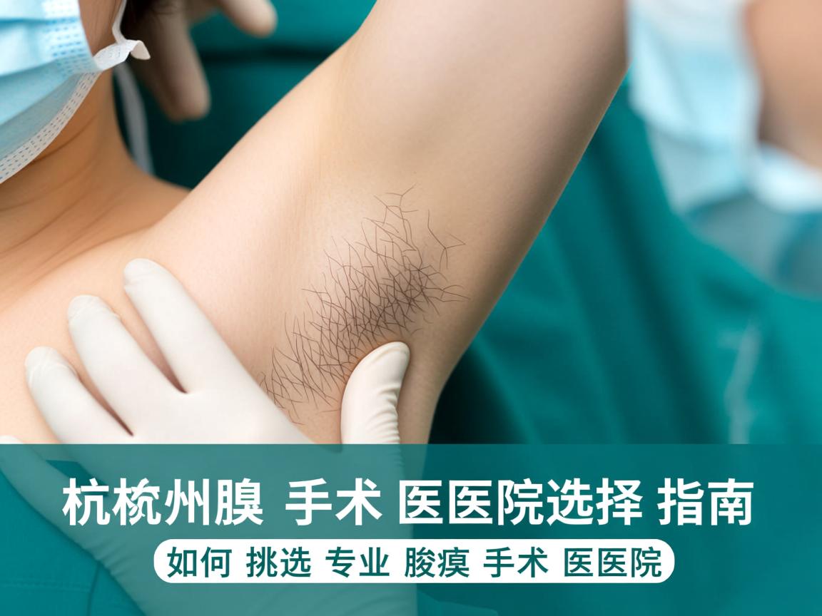 杭州腋臭手术医院选择指南,如何挑选专业腋臭手术医院 杭州腋臭手术医院选择指南,如何挑选专业腋臭手术医院