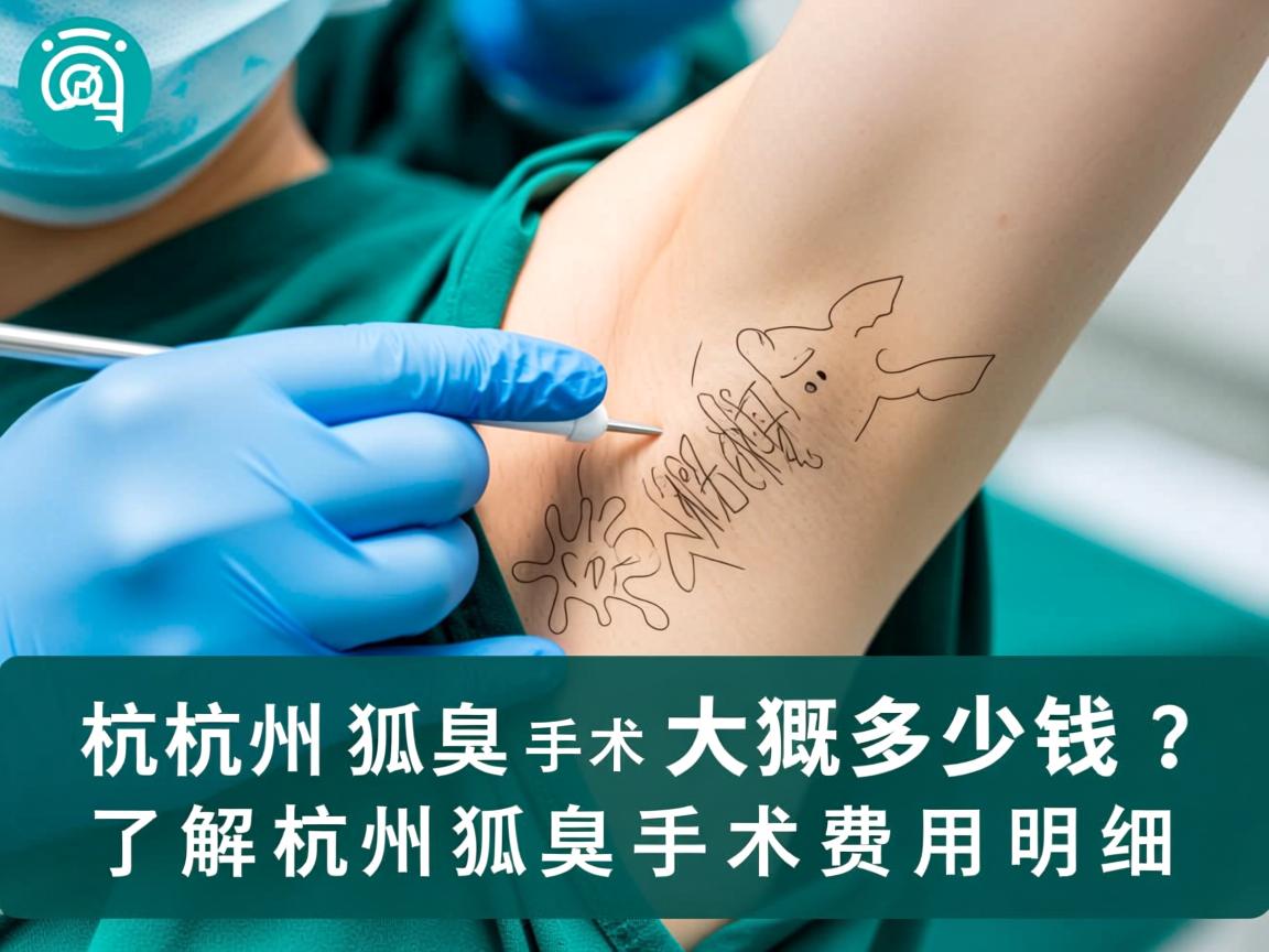 杭州狐臭手术大概多少钱？了解杭州狐臭手术费用明细
