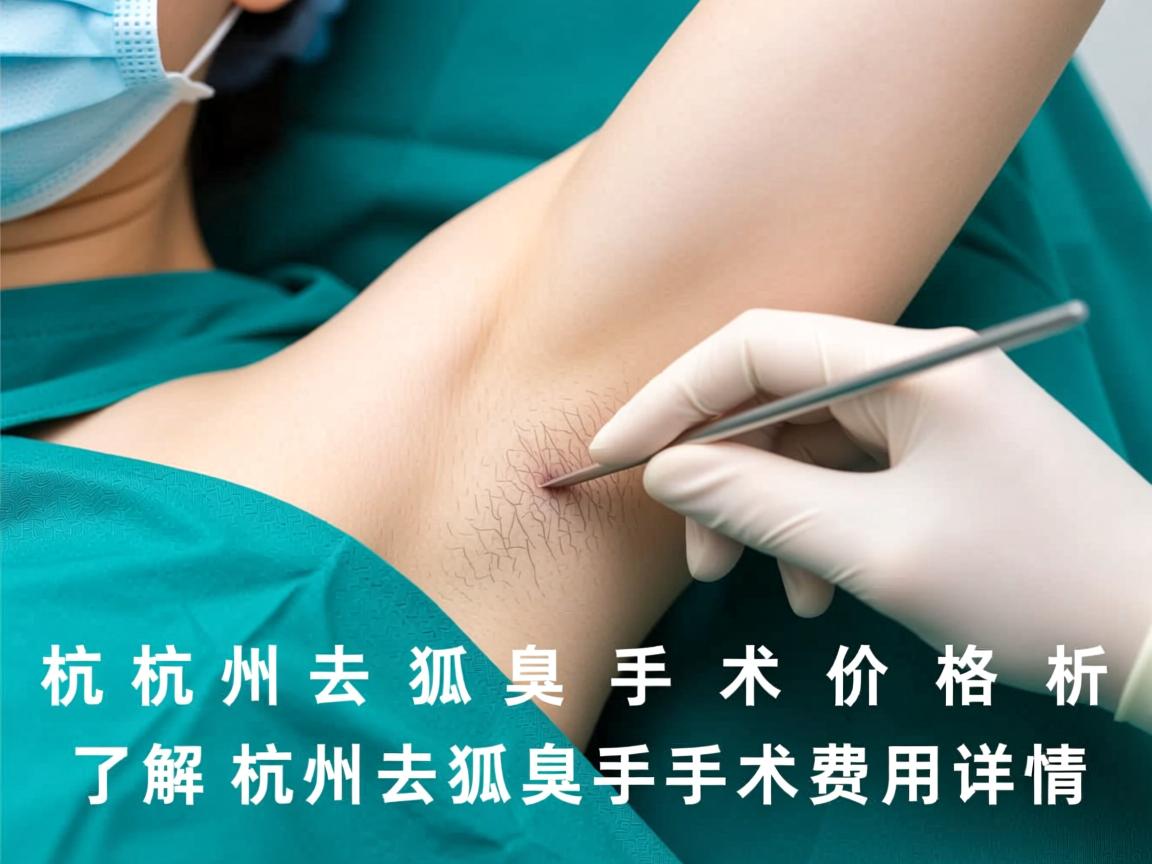 杭州去狐臭手术价格解析，了解杭州去狐臭手术费用详情