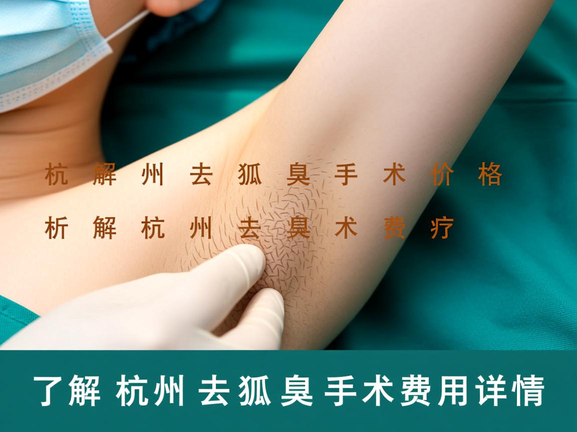 杭州去狐臭手术价格解析，了解杭州去狐臭手术费用详情
