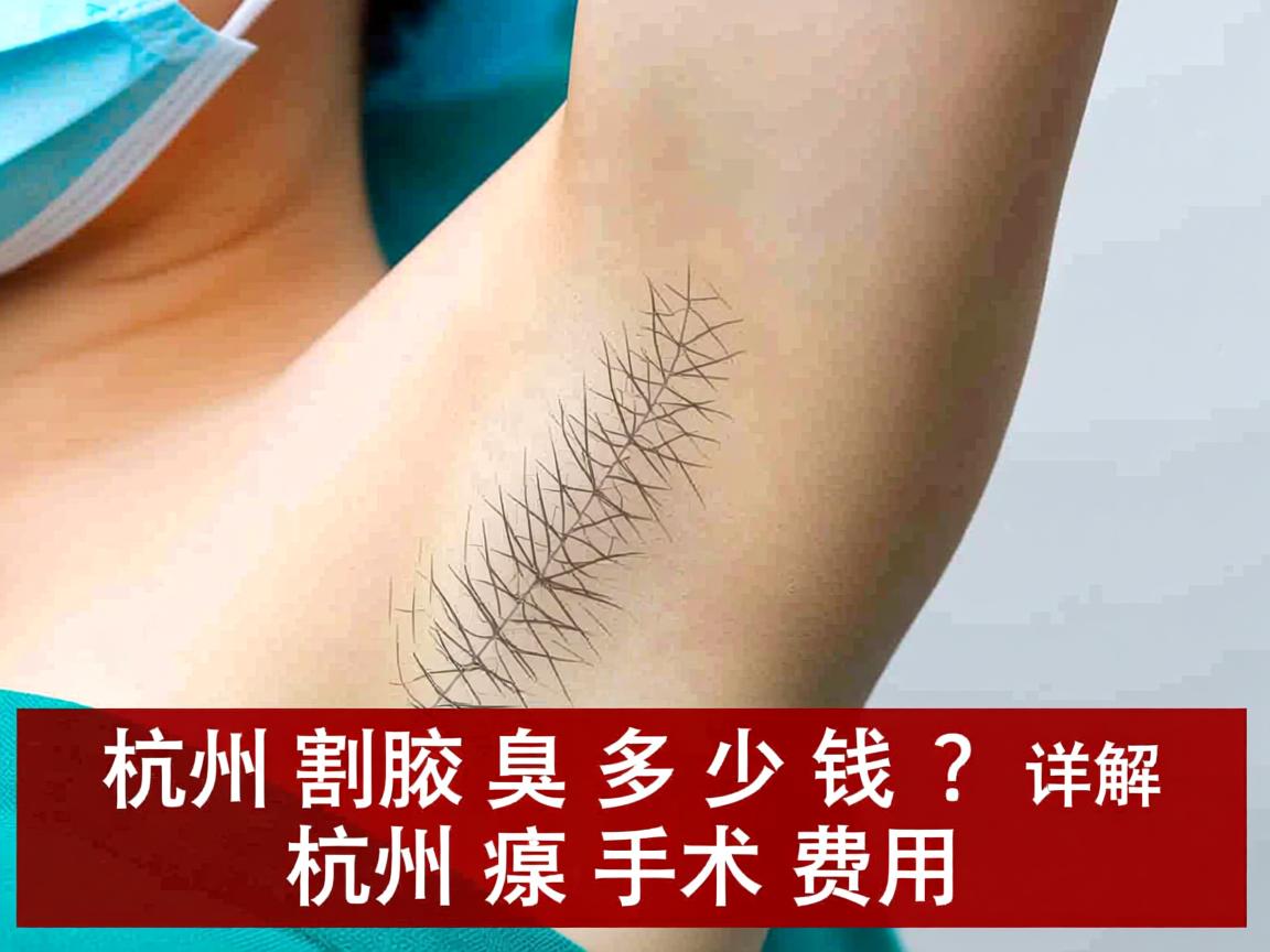 在杭州割腋臭多少钱？详解杭州腋臭手术费用