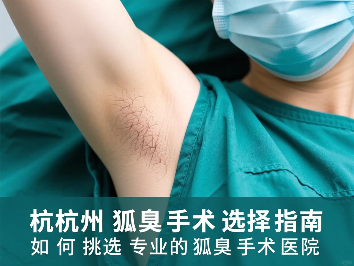 杭州狐臭手术选择指南，如何挑选专业的狐臭手术医院