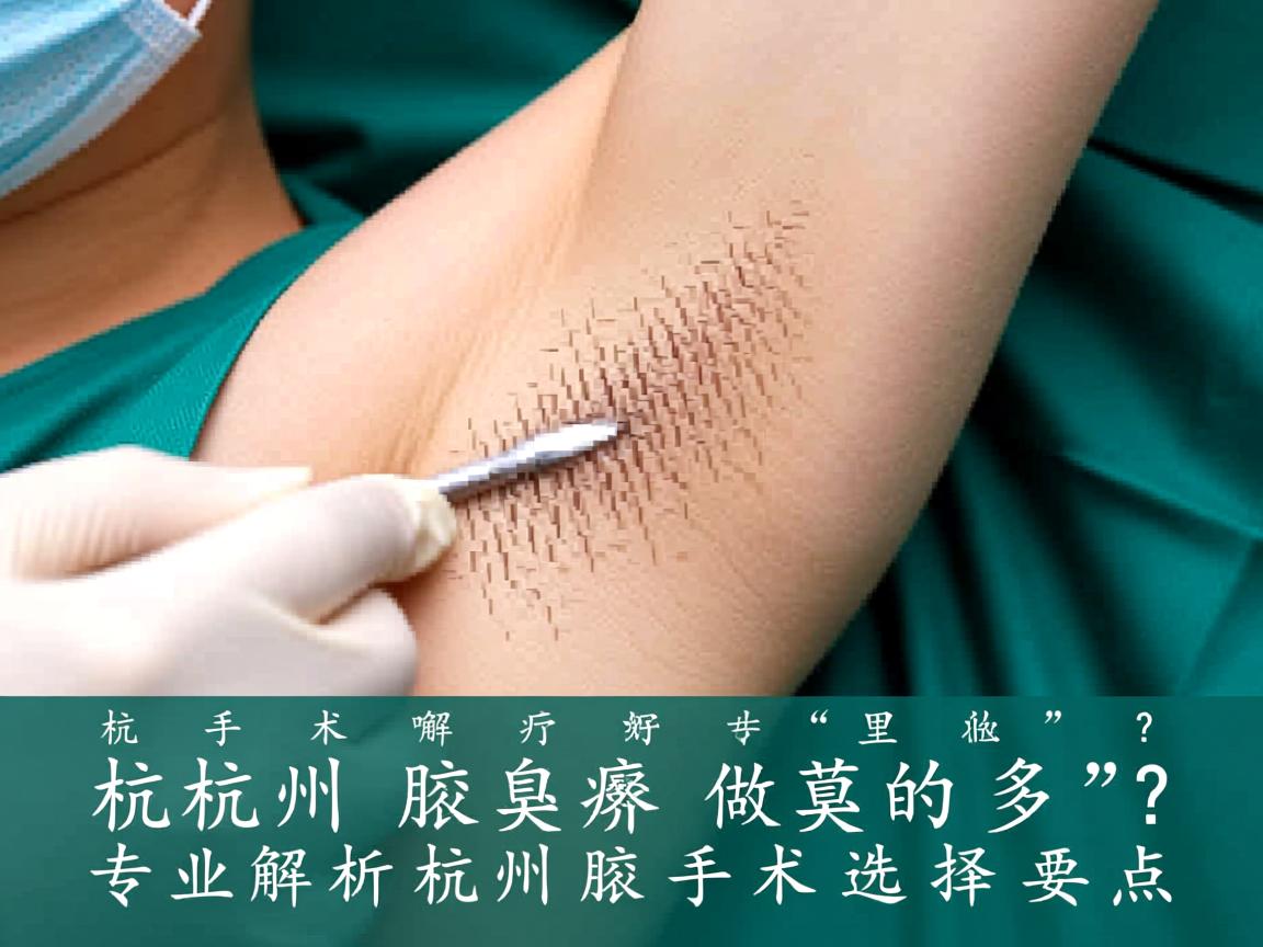 杭州腋臭手术哪里做的好？专业解析杭州腋臭手术选择要点