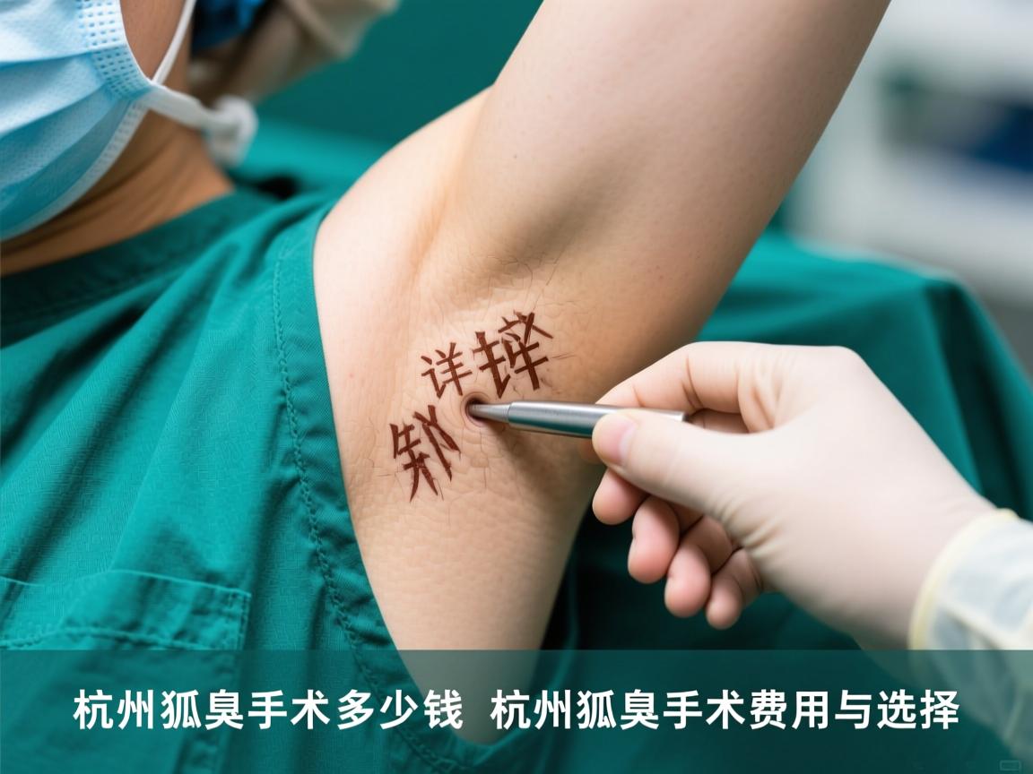 杭州狐臭手术多少钱,详解杭州狐臭手术费用与选择 杭州狐臭手术多少钱,详解杭州狐臭手术费用与选择