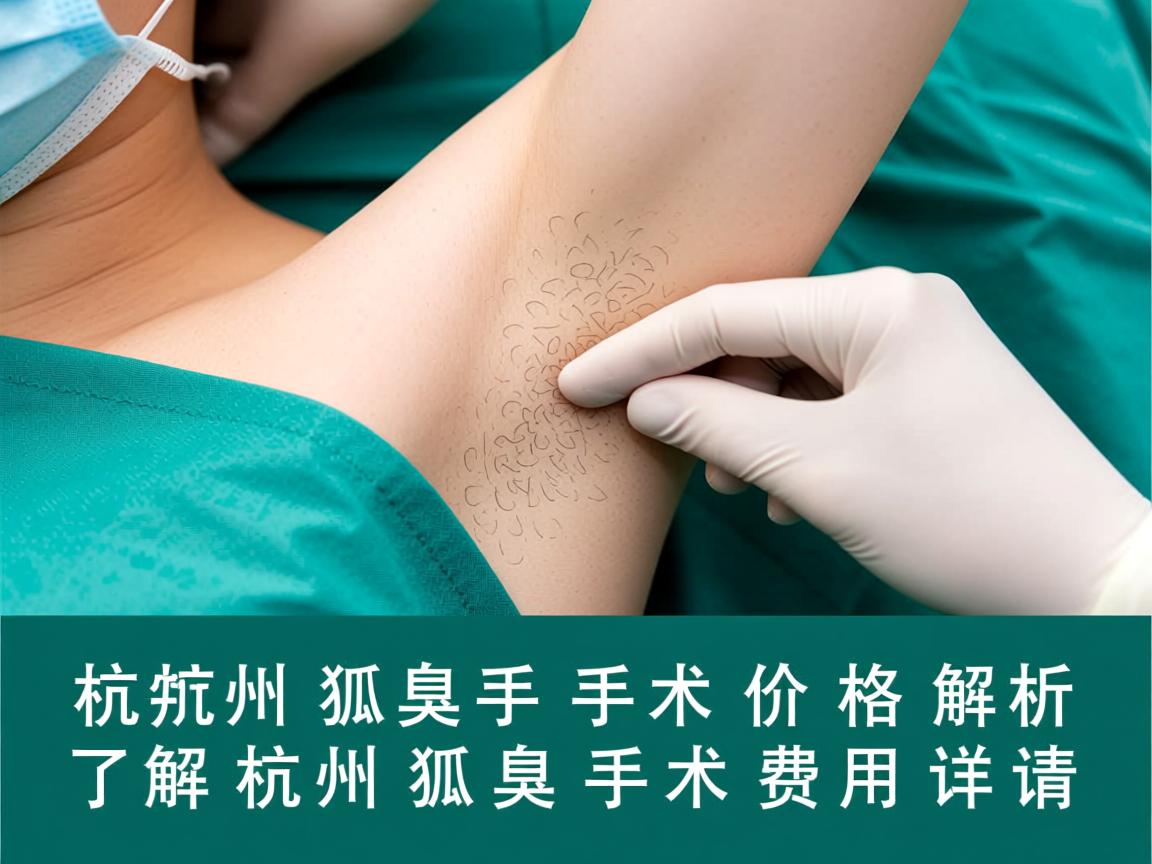 杭州狐臭手术价格解析,了解杭州狐臭手术费用详情 杭州狐臭手术价格解析,了解杭州狐臭手术费用详情