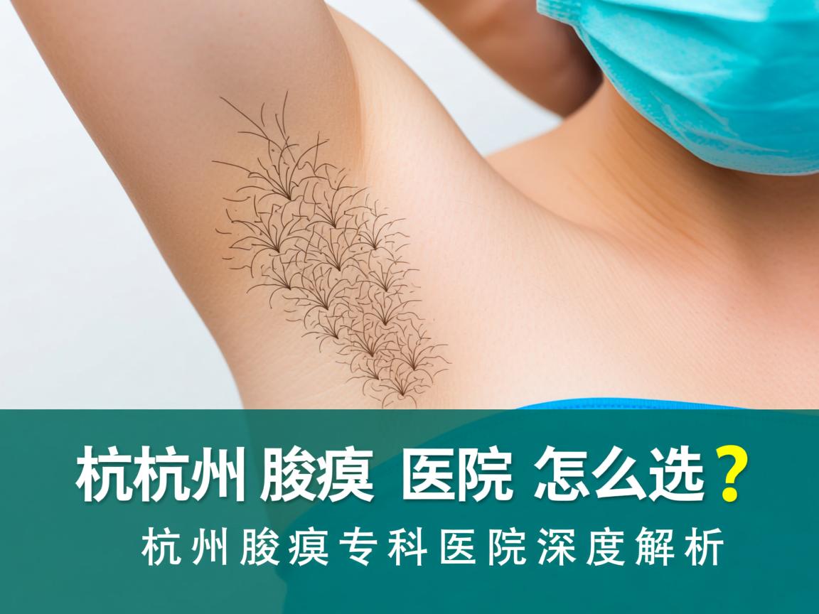 杭州腋臭医院怎么选？杭州腋臭专科医院深度解析