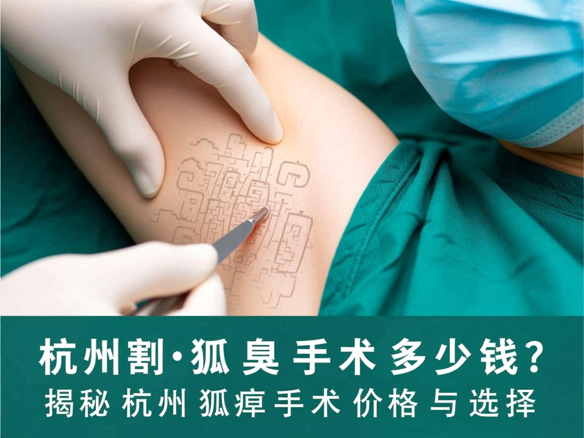 杭州割狐臭手术多少钱？揭秘杭州狐臭手术价格与选择