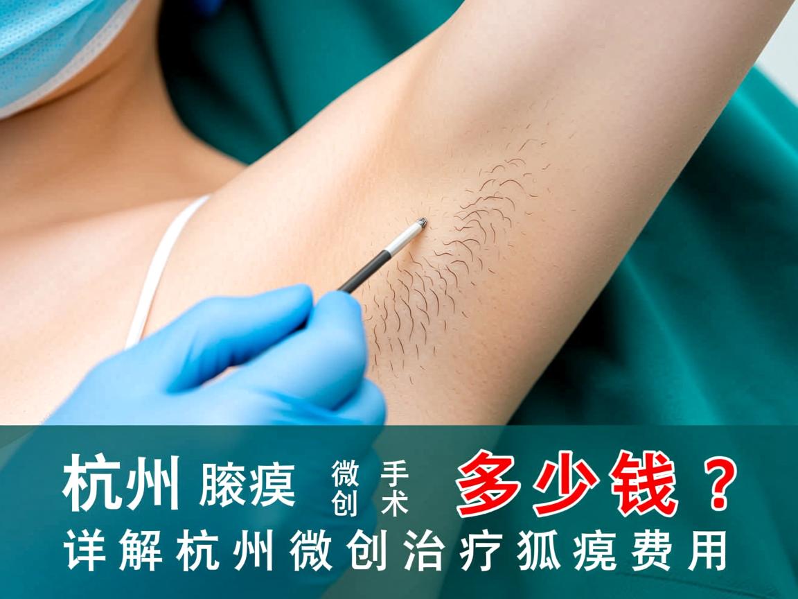 杭州腋臭微创手术多少钱？详解杭州微创治疗狐臭费用