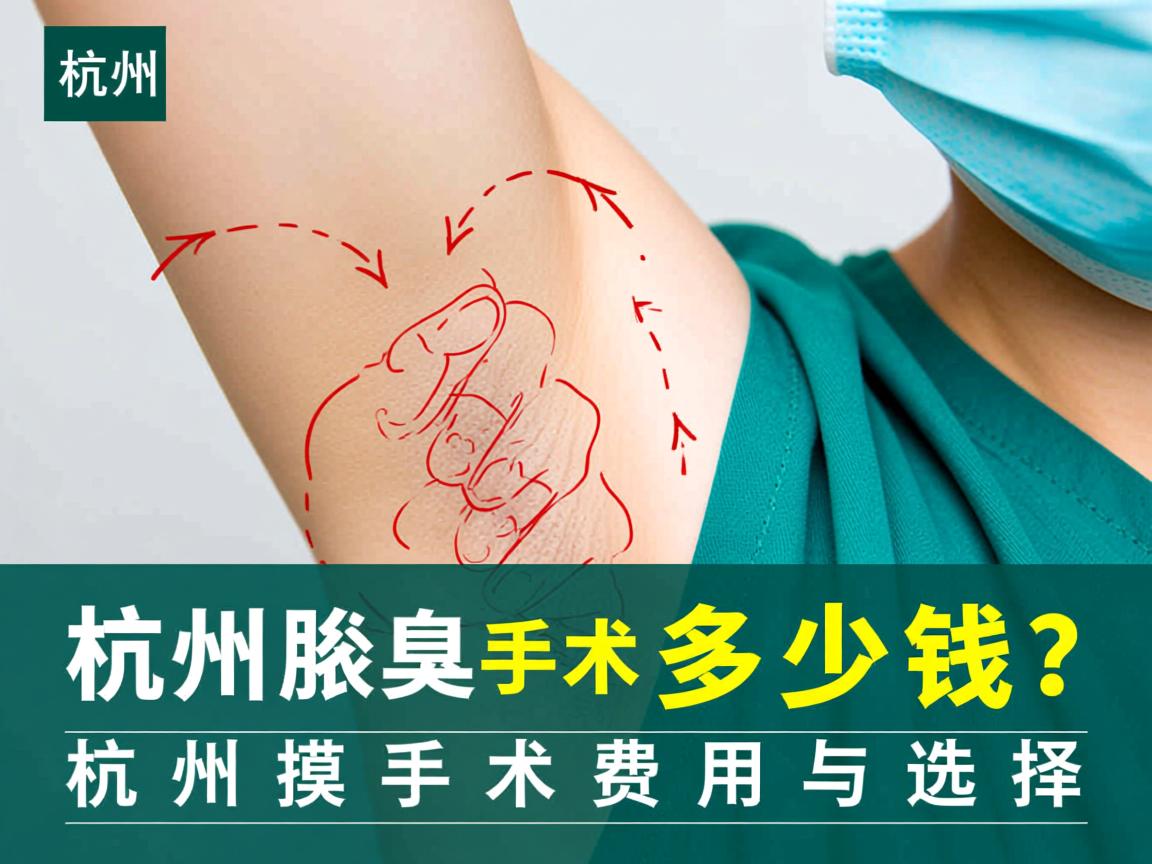 杭州腋臭手术多少钱？详解杭州腋臭手术费用与选择