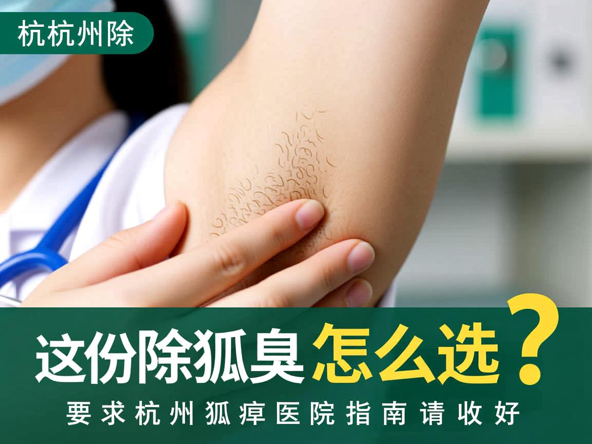杭州除狐臭医院怎么选？这份杭州狐臭医院指南请收好