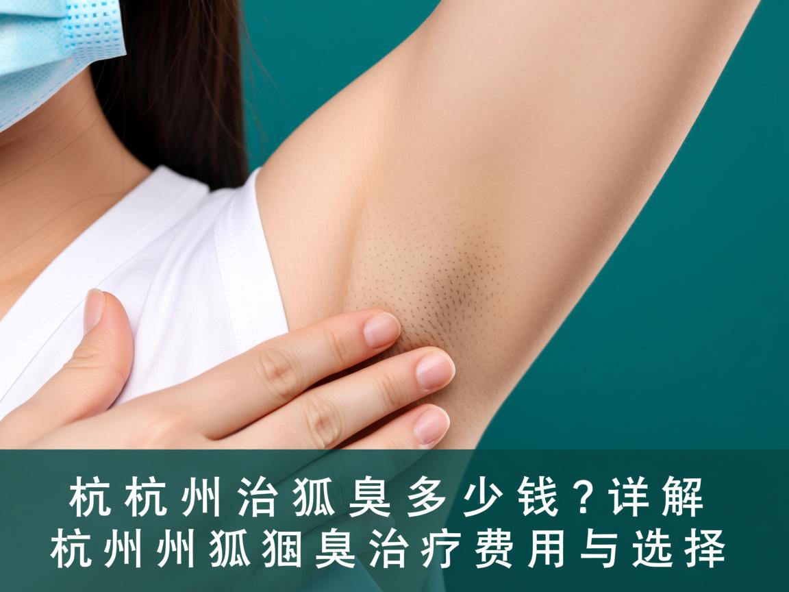 杭州治狐臭多少钱？详解杭州狐臭治疗费用与选择
