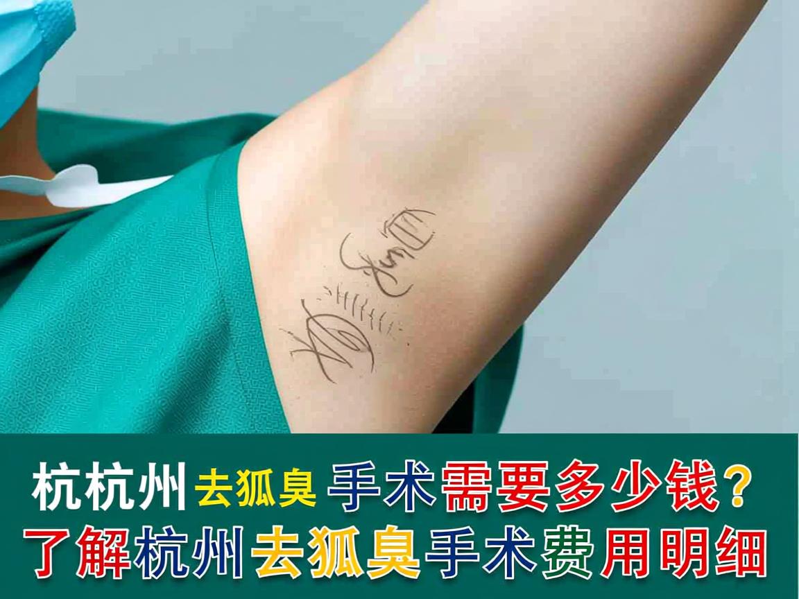 杭州去狐臭手术需要多少钱？了解杭州去狐臭手术费用明细