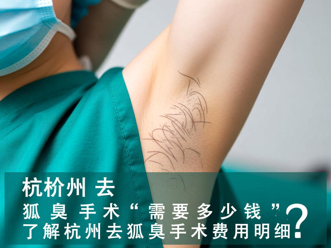 杭州去狐臭手术需要多少钱？了解杭州去狐臭手术费用明细
