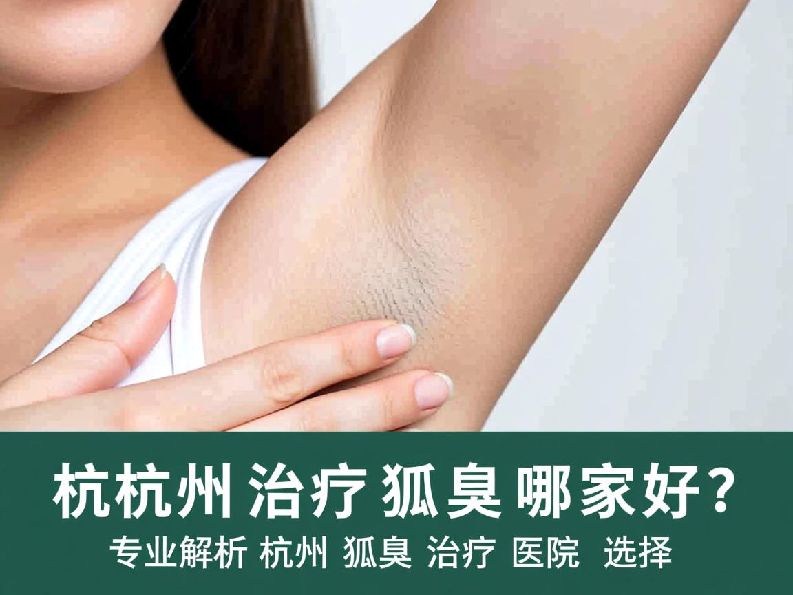 杭州治疗狐臭哪家好？专业解析杭州狐臭治疗医院的选择