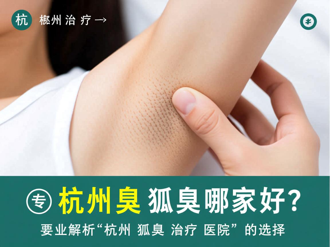 杭州治疗狐臭哪家好？专业解析杭州狐臭治疗医院的选择