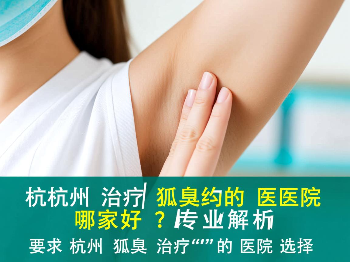 杭州治疗狐臭的医院哪家好？专业解析杭州狐臭治疗的医院选择