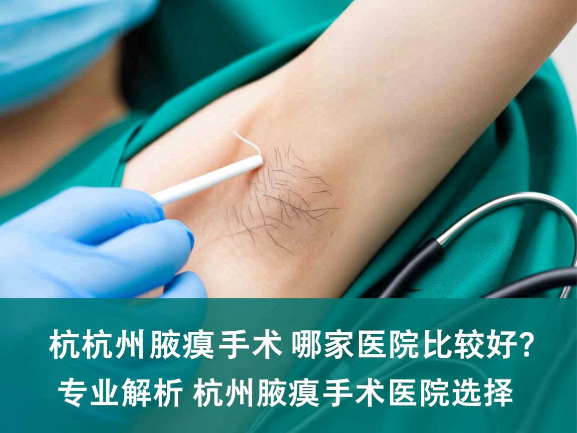 杭州腋臭手术哪家医院比较好？专业解析杭州腋臭手术医院选择