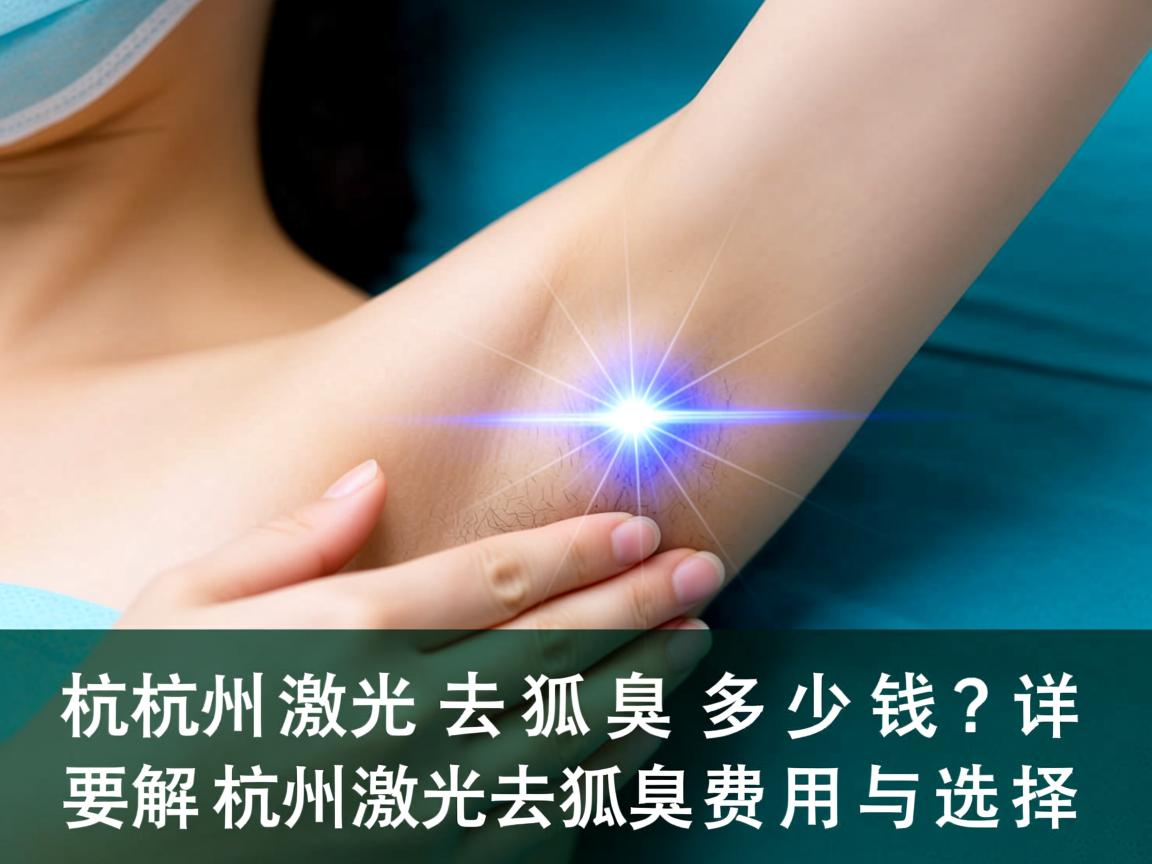 杭州激光去狐臭多少钱？详解杭州激光去狐臭费用与选择